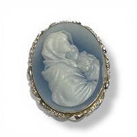 Brosche Mandile 1922 Dame Cammei  in Silber 2MSPCM152